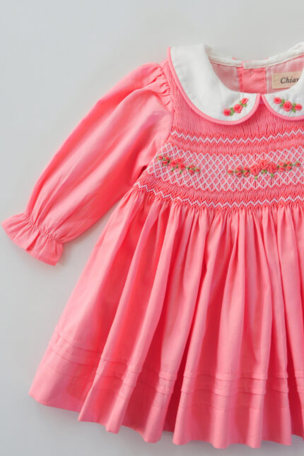 Isla Blush Hand Smocked Dress