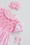 Pink Rose Hand Smocked