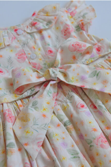 Pastel Bloom Hand Smocked Dress