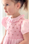 Pink Rose Hand Smocked Dress