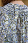 Blue Blossom Hand Smocked Bishop Dress