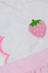 Strawberry Scallop Romper