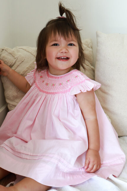 Pink Rose Bishop Dress