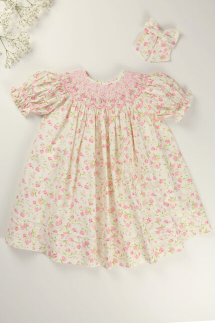 Anne Hand Smocked Bishop Dress